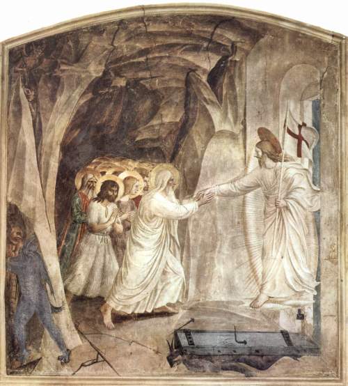 Christ Harrowing Hell, Fra Angelico (15th c.). In the church of San Marco, Florence.